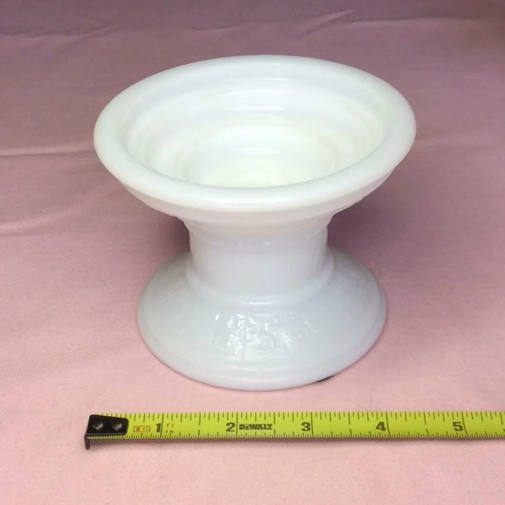 FINAL SALE PRICE Milk Glass/Glass Candle Accents for the Home - Picture 4 of 8